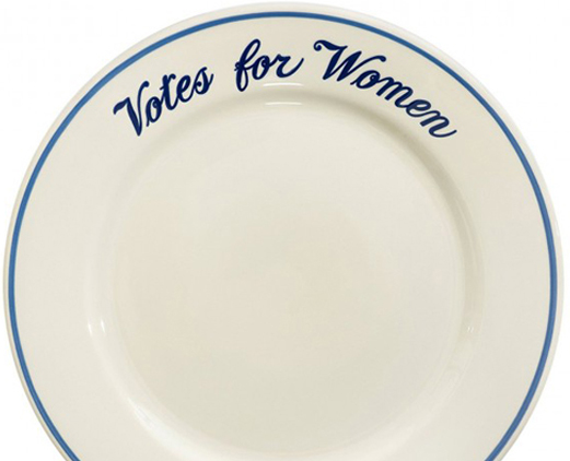 A plate that says 